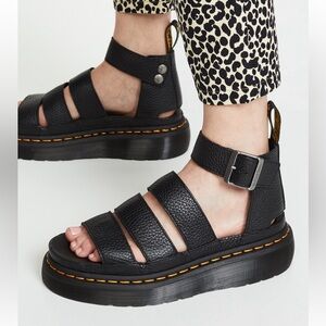 Dr. Martens Clarissa Leather Platform Sandals